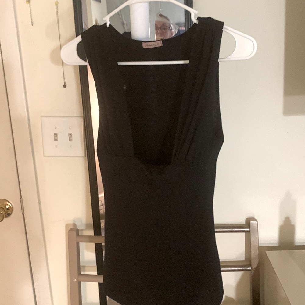 Cute black cotton top